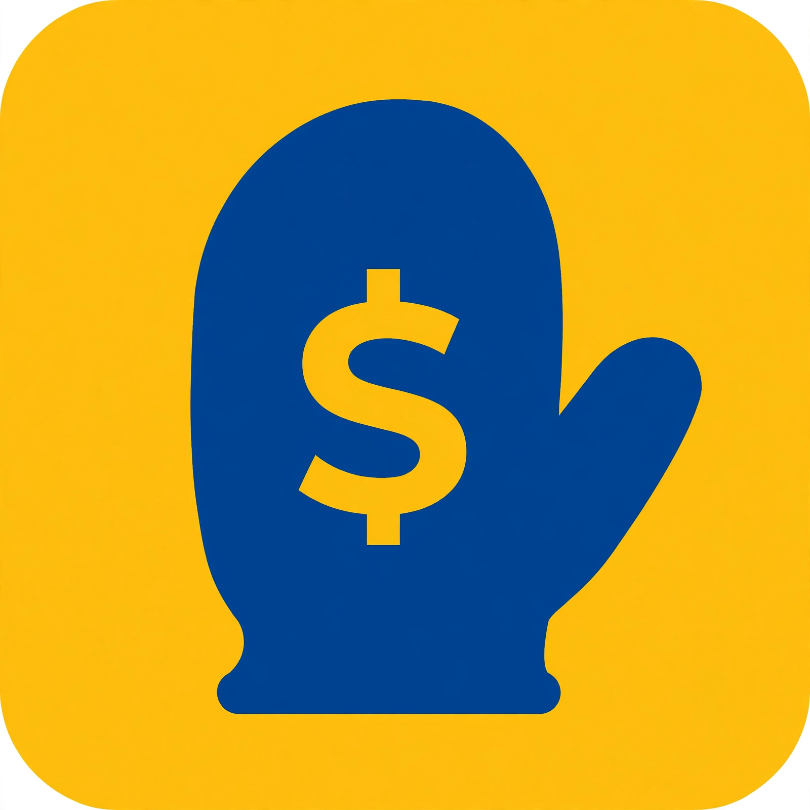 Mitten Millions logo — Michigan mitten with a dollar sign